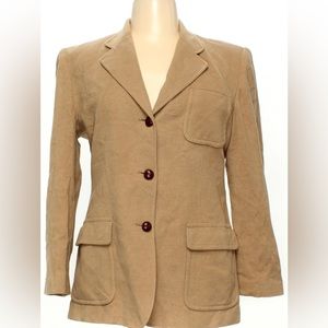 Lauren Ralph Lauren, Camel, Wool Blend Blazer